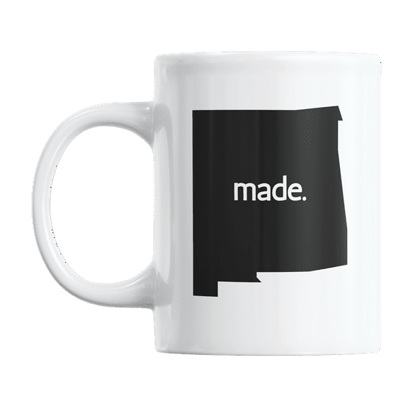 New Mexico Made & NM USA State Map, US Citizen Coffee & Tea Mug Cup (11oz)