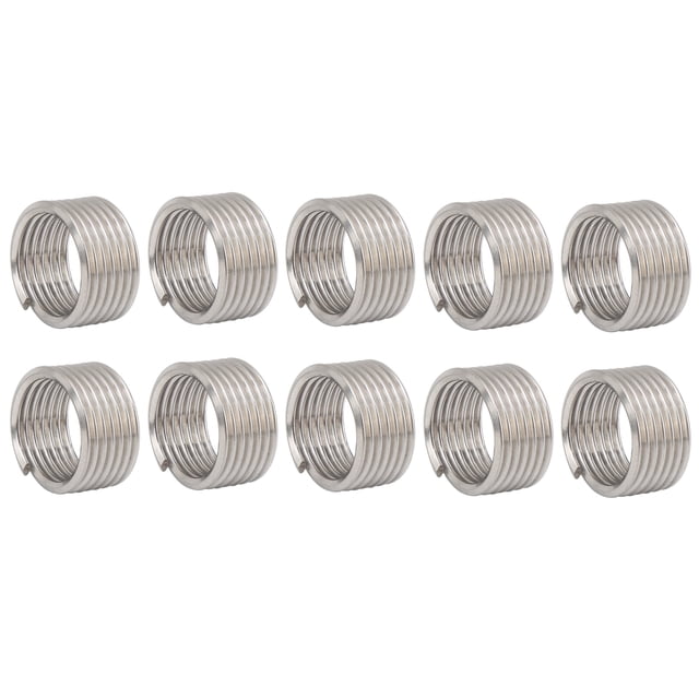 Écrou de Filetage, Manchon à Vis en Acier Inoxydable Durable M18 X 2 10Pcs Filetage Réparation Inserts Accessoires pour Fournitures Industrielles 1d, 1.5d, 2.5d