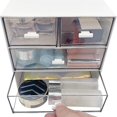 thumbnail image 2 of Organizador de maquillaje Yashi con 4 cajones color blanco, 2 of 5
