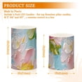 thumbnail image 3 of Flowers Painting Flameless Candles&nbsp;LED Lights Battery Operated Candles with Remote and Timers Flicker Lights Votive Set of 2, 3 of 7