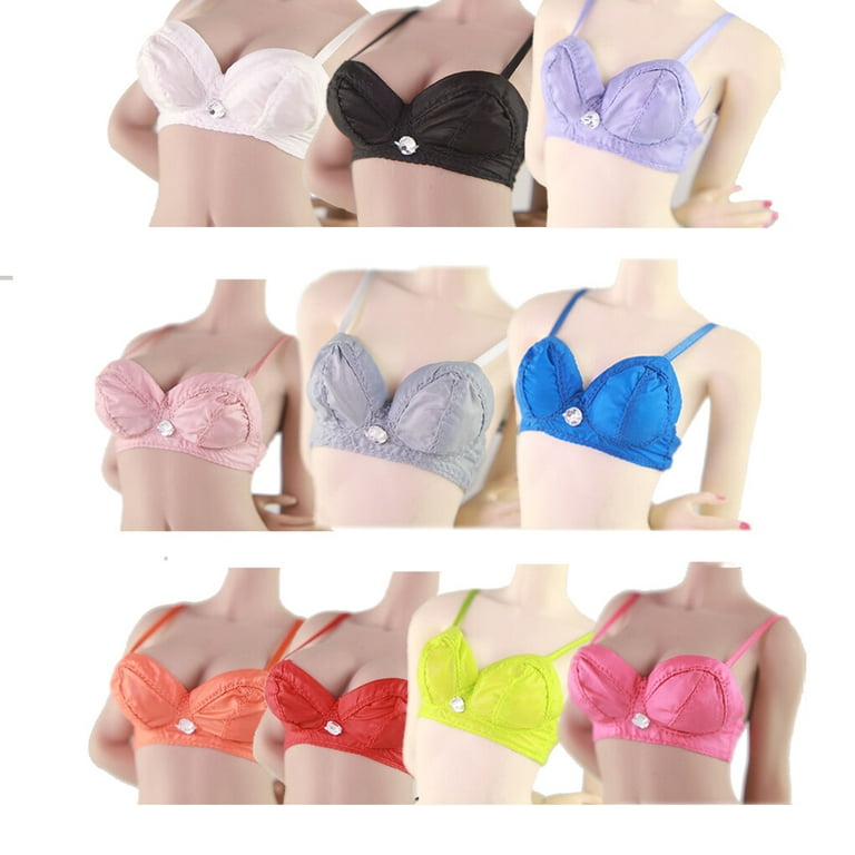1 Set Doll Clothes Female Figures Wear-resistance Bras Beauty Chic  Underwear Toys Accessories Bras for Barbie Doll
