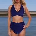 thumbnail image 2 of Afdoent Bikini Sets For Women High Waisted Push Up Two Piece Swimsuits Vintage Retro Ruched Print Bikini Set Vintage Swimwear, 2 of 7