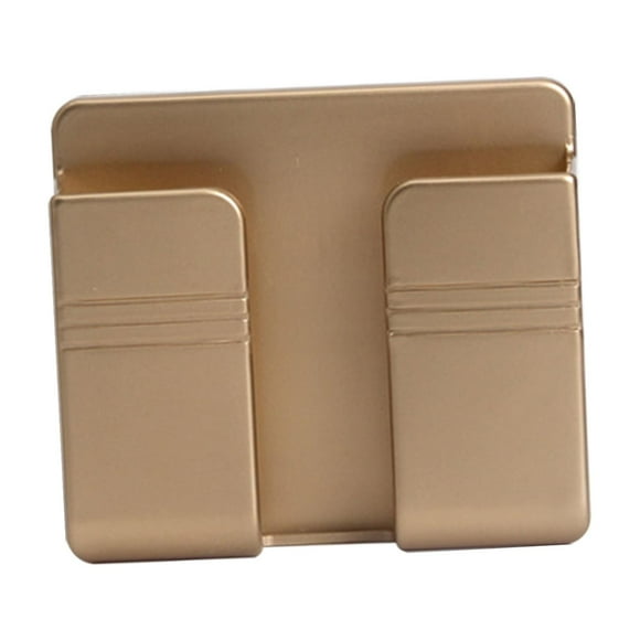 Soporte para teléfono móvil, soporte para teléfono móvil, autofijo, portátil, sólido, de fuerte viscosidad, caja de almacenamiento para sala de estar Oro