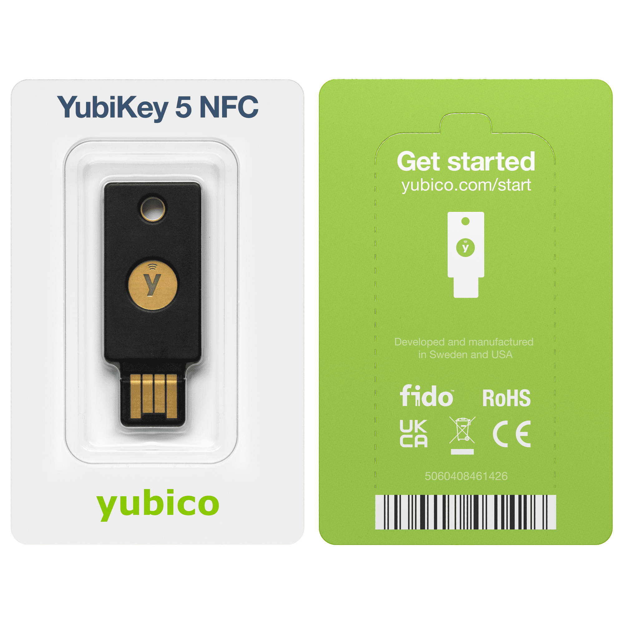 YubiKey 5 NFC Electronics Device: Two Factor Authentication USB