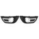 thumbnail image 1 of 1 Pair for Citroen C4 2008-2011 Chrome Front Bumper Fog Lamp Light Cover Front Fog Lamp Frame, 1 of 5