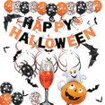 thumbnail image 1 of Seeunique Halloween Party Decoration Set Spider, Bat, Pumpkin Ghost Foil Balloon, 1 of 1