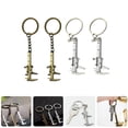 thumbnail image 1 of OULII 4Pcs Metal Keyring Zinc Alloy Key Ornament Simple but Classic Design for Everyday Use, 1 of 7