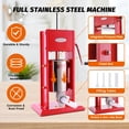 thumbnail image 7 of Hakka 7 Lb/3 L Vertical Sausage Stuffer, Stainless Steel 2-Speed Manual Meat Filler with 4 Stuffing Nozzle, 7 of 7