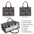thumbnail image 2 of Large Capacity Tote Bag,Black Halloween Dancing Skeletons Handbag Fashion Luxury Tote Bag,15.7"x13"x 5.1" Inches,Laptop Compatible, 2 of 6