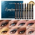 thumbnail image 2 of Penkiiy Eyeshadow Stick,8 PCS Soft Smooth Cream Eyeshadow Stick Gift Set,Matte Earth Color+Bright Metal Color Contour Stick,Waterproof & Long-Lasting Eyeshadow Stick, 2 of 9