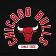 thumbnail image 4 of Unisex Sportiqe Black Chicago Bulls Athos Olson Tri-Blend Pullover Hoodie, 4 of 4