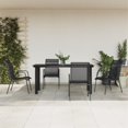 thumbnail image 2 of Casafoyer 5 Piece Patio Dining Set Black Steel and Textilene, 2 of 3