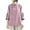 Purple, variant on Hvot&aat Women's Ethnic Style Vintage Embroidery Tops Cotton Linen Chinese Frog Button Shirt Loose Stand Collar 3/4 Sleeve Blouse