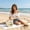 74#A, variant on Hand Woven Paper Rope Tote Bag with Floral Decor, Bridal Wedding Beach Handbag for Women, Round Handle Storage Basket for Vacation Shopping, Romantic Tote for Photoshoot and Travel