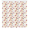 thumbnail image 3 of Ambesonne Tea Party Shower Curtain, Colorful Coffee Cups Mugs, 69"Wx84"L, Multicolor, 3 of 5
