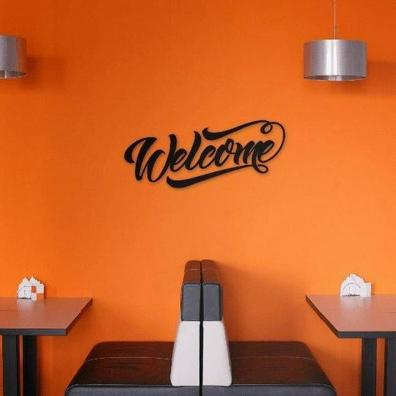 Welcome - Metal Wall Art, Entryway Wall Decor, Kitchen Wall Art, Living Room Deco, Welcome Sign, Metal Signs, Entryway Decor