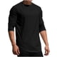 thumbnail image 1 of pstuiky manga larga para hombre, Camiseta informal de cuello redondo de punto para hombre, camiseta deportiva informal falsa, camiseta de cuello redondo de manga larga Tops de hombre l, 1 of 8