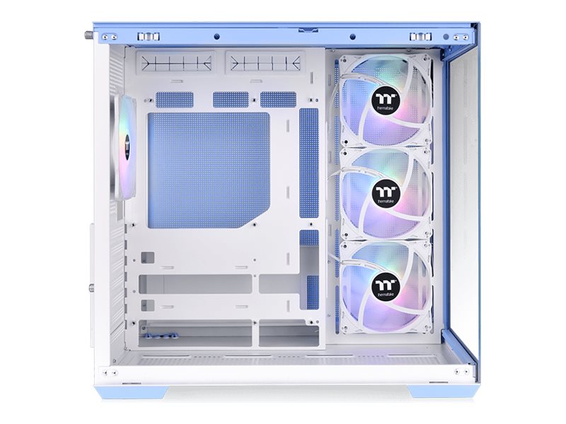 Thermaltake View 380 TG ARGB Hydrangea Blue ATX Case; 4x120mm ARGB Fans Included; Supports Hidden-Connector Motherboard; Front & Side Dual Tempered Glass Panel; CA-1Z2-00M1WN-00; 3 Year Warranty