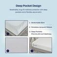 thumbnail image 6 of California Design Den Waterproof Mattress Protector - Soft, Noiseless, Cool Bamboo Rayon (Full Size), 6 of 7