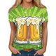 thumbnail image 2 of Fiudx Ofertas Flash Del Día Solo En Línea Blusa de Manga Corta con Estampado de Moda para Mujer, Camiseta con Cuello Redondo, Tops Informales, 2 of 5