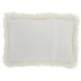 thumbnail image 2 of White Knubby Plush Lumbar Throw Pillow, 2 of 2