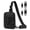 Black, variant on SHILINLANG Small Anti Theft Sling Bag for Men, Tactical Inspired Waterproof Utility EDC Mini Crossbody Chest Bag for Travel Work Sport