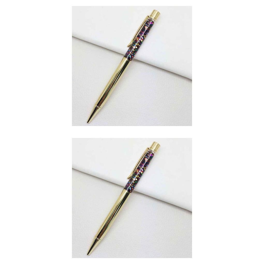 Colorful NEW Glitter Crystal Ball-Point Pen Marker Pen Student Office Stationery 