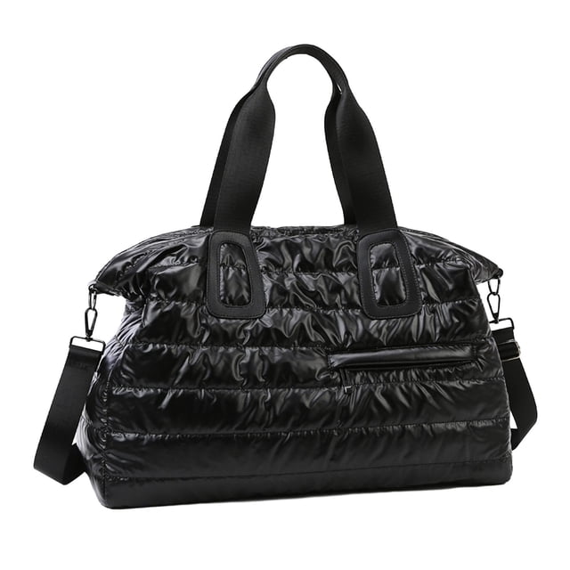 Bolsa deportiva para gimnasio, bolsa de viaje, bolsa de almacenamiento para ropa, bandolera multiusos. Negro