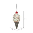 thumbnail image 3 of Vickerman 5.75" Brown Ice Cream Cone Ornament, 3 per bag., 3 of 5