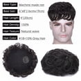 thumbnail image 2 of Benehair Mens Hair Loss Hair Wigs 100% Human Hair Toupee 100% Remy Human Hair Extensions Hairpiece Clip In 4" Grey US, 2 of 8