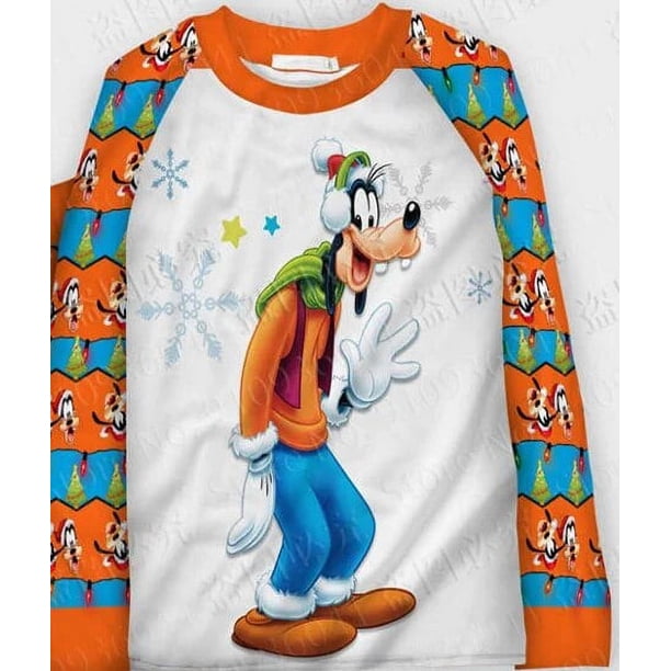 Disney-Conjunto de pijamas con estampado 3D de Winnie the Pooh Goofy US para padres e hijos, traje de alta calidad para Navidad, 2022