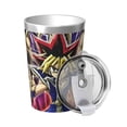 thumbnail image 2 of Yu-Gi-Oh Anime Thermos Cup Portable Insulated Water Bottles 12OZ Conical Thermos With Straw Unisex Stainless Steel Coffee Mug, 2 of 6