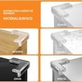 thumbnail image 4 of Protectores de esquinas a prueba de bebés, 28 protectores de seguridad para muebles transparentes, protectores de esquinas suaves de fácil instalación, cinta adhesiva fuerte para un ajuste seguro,, 4 of 5