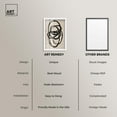 thumbnail image 6 of Beige Black I Shadowbox Print Line Wall Decor by Art Remedy, White Frame, 36 x 54, 6 of 7