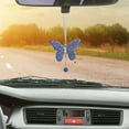 thumbnail image 4 of Bling Butterfly Car Mirror Hanging Ornament Rhinestone Car Ornament Cute Car Decor Rearview Mirror Charm Car Decorative Ornament, 4 of 8
