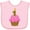 AD-Pink, variant on Inktastic Pink 1st Birthday Cupcake Girls Baby Bib