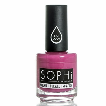 SOPHi Nail Polish, PLUM-P Up the Volume, Non Toxic, Safe, Free of All Harsh Chemicals - 0.5