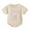 Beige, variant on Newborn Onesies Girl Newborn Summer Letter Print Short Sleeve Jumpsuit Bodysuit Outfit Baby Girl Romper Pink 12 Months-18 Months