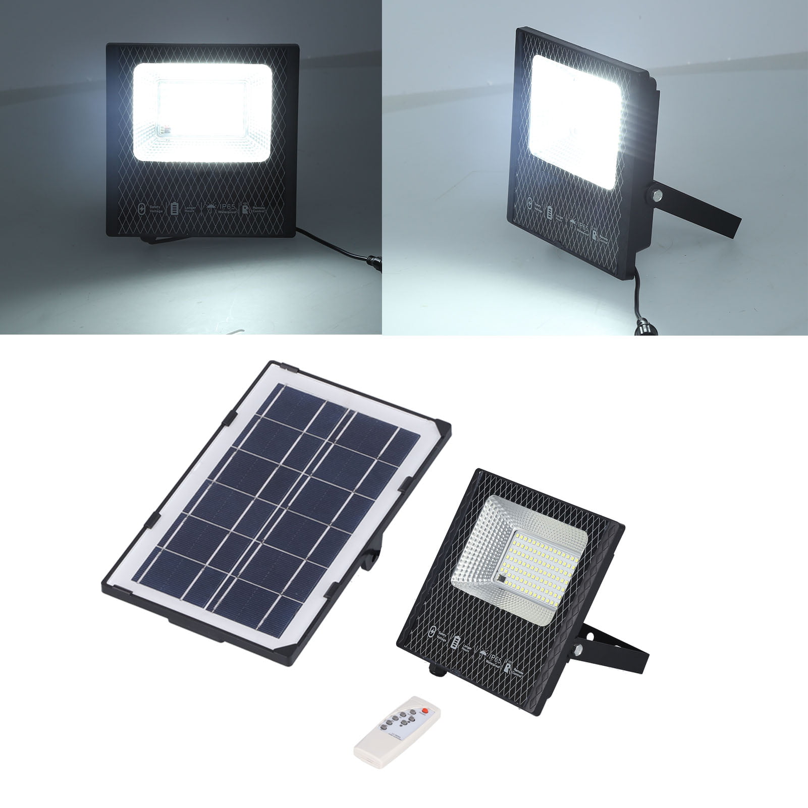 Bizlander 2 Pack  60 LED 874 lumen Solar Light for Commercial Sign Flag Notices 