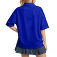 thumbnail image 5 of Dresfit Womens Polo Shirts Button Down Golf Shirts Summer 2026 Collared Short Sleeve Golf T Shirts Solid Regular Fit Plus Size Tennis Tops XL, 5 of 5