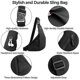 thumbnail image 3 of Men's Chest Backpack Waterproof Travel Large Capacity Chest Bag Single Shoulder Diagonal Chest Bag-yvan, 3 of 5