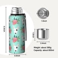 thumbnail image 7 of 20 Oz Bull Terrier Dog and Flower Florals Coffee Tumbler Double Wall Insulated Stainless Steel Water Bottle | Metal Reusable Thermoses Flask with Cup Cap | Leak & Sweat Proof with Anti-Dust Lid, 7 of 7