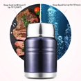 thumbnail image 4 of Maoww 500ML Stainless Steel Bento Box Food Container Portable with Tableware Braised Beaker Blue, 4 of 6