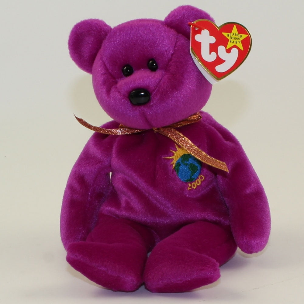 Ty Beanie Baby Millennium New Face Bear Brand New PRISTINE CLEAN with Mint Tags