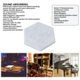 thumbnail image 3 of Paneles Acústicos Hexagonales, Paquete De 12 Paneles De Pared Insonorizados De 14x12x7cm, Paneles Insonorizantes Autoadhesivos De Alta Densidad Con Bordes Biselados, 3 of 8