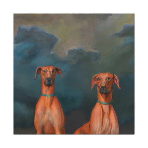 Ridgeback in Rococo Style - Canvas