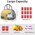 thumbnail image 5 of Lunch Bag Women Insulated Lunch Box Portable Large Cooler Tote for Women Men Adults with Side Pockets for Work Office Picnic Abstract Geometry Colorful, 5 of 7