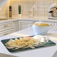 thumbnail image 6 of Kitchen Drying Mat 18x24In Drying Dish Mat Dish Drying Mats Kitchen Countertop Multi-Function Drain Drying Mat Kitchen Table Colorful Chrysanthemum, 6 of 8