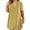 Yellow2, variant on Women's Plus Size Tshirt Dress Summer Short Sleeve Mini Dresses Casual Loose V-Neck Sundress