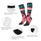 thumbnail image 3 of Fotbe Ribbon With Angel Wings Calcetas Divertidas Estampadas para Hombre y Mujer, Calcetas de Algodón hasta la Rodilla para Caminar, Correr, Enfermería y Embarazo, 3 of 6